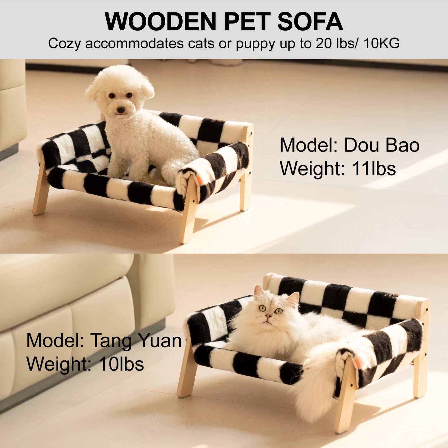 Upholstered sofa for cats and dogs: a cozy place to rest!